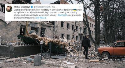 Michał Dworczyk: ciężko ranny polski ochotnik dotarł już przez Kijów do kraju