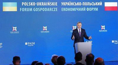 Prezydent Duda: mimo wojny obroty handlowe Polski z Ukrainą są rekordowe