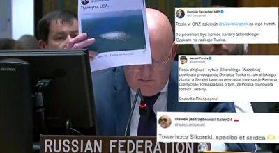 Rosja wykorzystuje wpis Radosława Sikorskiego. W sieci znów zawrzało