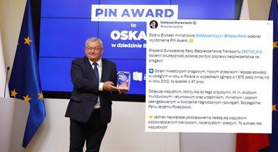 Nagroda Europejskiej Rady Bezpieczeństwa Transportu. Premier Morawiecki: to sukces nas wszystkich!