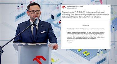 "Całkowicie nieprawdziwa informacja". PKN Orlen prostuje fake newsa "Gazety Wyborczej"
