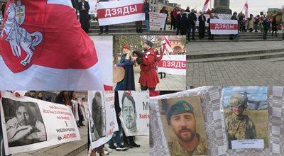 Dziady na wygnaniu. Białorusini uczcili poległych na Ukrainie, przyjęli rezolucję, przy Kamieniu Katyńskim stanął znicz