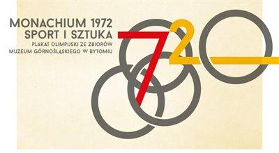 Plakaty z XX Igrzysk Olimpijskich w Monachium na Stadionie Śląskim w Chorzowie