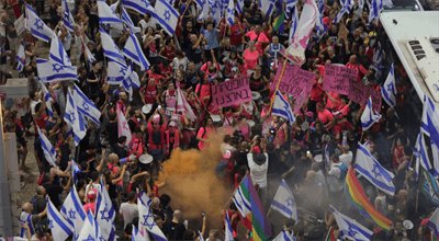 Izrael: kolejna sobota protestów przeciwko reformie sądów. "Netanjahu jest problemem, nie rozwiązaniem"