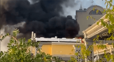 Gigantyczny pożar w jednej z najbardziej znanych restauracji w Moskwie. "Puszkin" to gastronomiczny symbol stolicy