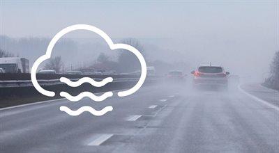 Uwaga kierowcy: mgły i mżawka utrudniają jazdę na wschodzie i południu Polski