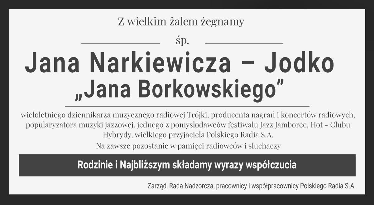 Pożegnaliśmy Jana Borkowskiego, wybitnego dziennikarza muzycznego