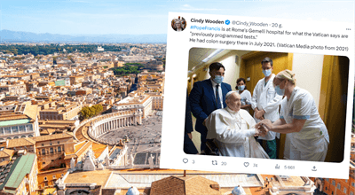 Papież Franciszek ma infekcję dróg oddechowych. Watykan odpowiedział na pytania o COVID-19
