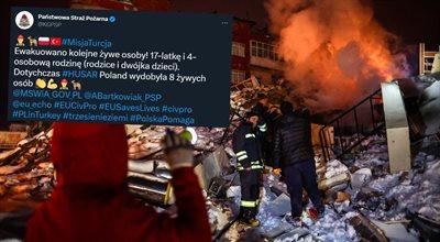 Trzęsienie ziemi w Turcji. Polscy strażacy wydobyli kolejne żywe osoby spod gruzów