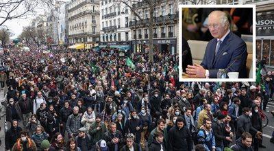 Brytyjski król nie uda się do Paryża. Powodem protesty. "Cios dla wizerunku Francji"