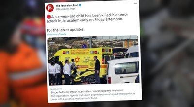 Kolejny atak terrorystyczny w Izraelu. Media: nie żyje 6-latek, są też ranni