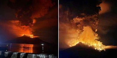 Erupcja wulkanu w Indonezji. Najwyższy stopień zagrożenia, ostrzeżenia przed tsunami