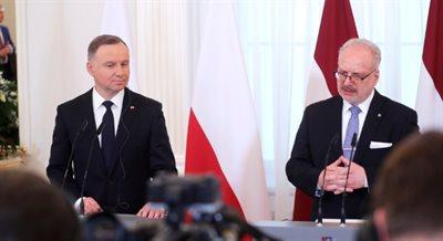 Prezydenci Polski i Łotwy mówią jednym głosem w sprawie odpowiedzialności za zbrodnie rosyjskie