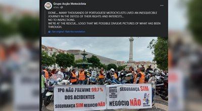 "Przestańcie nas okradać!". Tysiące protestujących motocyklistów sparaliżowało Porto