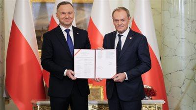 Prezydent Andrzej Duda powołał rząd premiera Donalda Tuska