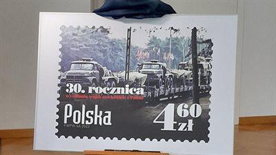Poczta Polska wydała znaczek okolicznościowy upamiętniający wycofanie się wojsk sowieckich z Polski