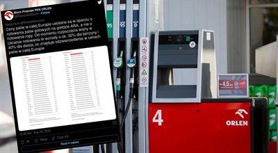 Od czego zależą ceny paliw na polskich stacjach? PKN Orlen odpowiada Neumannowi