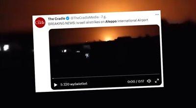 Atak Izraela w Syrii. Media: samoloty ostrzelały międzynarodowe lotnisko w Aleppo