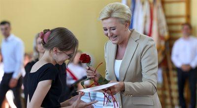 Zakończenie roku szkolonego. Pierwsza dama podziękowała za wsparcie okazane uczniom z Ukrainy