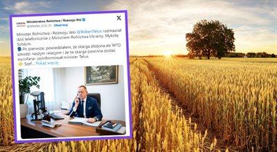 Rozmowy ministrów rolnictwa Polski i Ukrainy. "Strony zgodziły się na rozwiązanie uwzględniające interesy obu krajów"