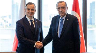 Andrzej Duda spotkał się z Recepem Erdoganem. "O rozmowy wystąpiła strona turecka"