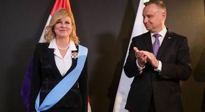 Była prezydent Chorwacji odznaczona Orderem Orła Białego. Uroczysta ceremonia w Davos
